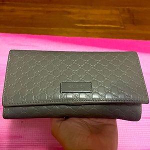 Gray Gucci Wallet